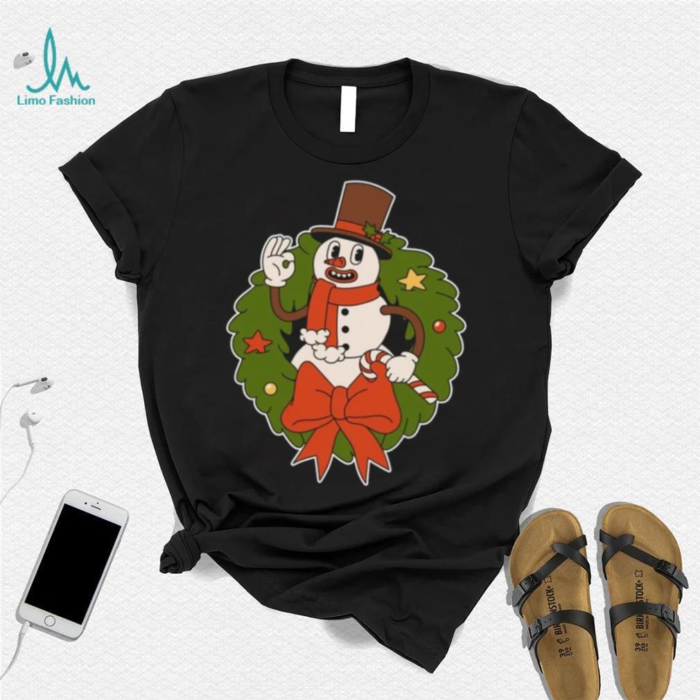 Christmas Snowman Print T shirt For Boys