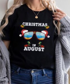 Christmas Sunglasses with Santa claus Hat in Augus' Men's T Shirt