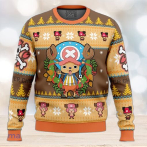 Christmas Tony Chopper One Piece Ugly Christmas Sweater 3D Gift Christmas Funny