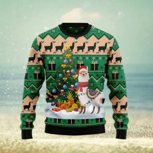 Christmas Tree Llama Ugly Christmas Sweater Gift For Men And Women