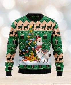 Christmas Tree Llama Ugly Christmas Sweater Gift For Men And Women