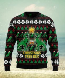 Christmas Tree Rex Ugly Christmas Sweater Gift Men Women