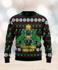 Christmas Tree Rex Ugly Christmas Sweater Gift Men Women