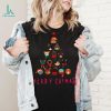 Christmas Lights Chicken Santa Funny Xmas Tree Chicken Shirt