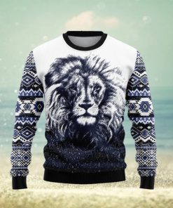 Christmas Ugly Sweater Awesome Lion Funny Gift For Men And Women