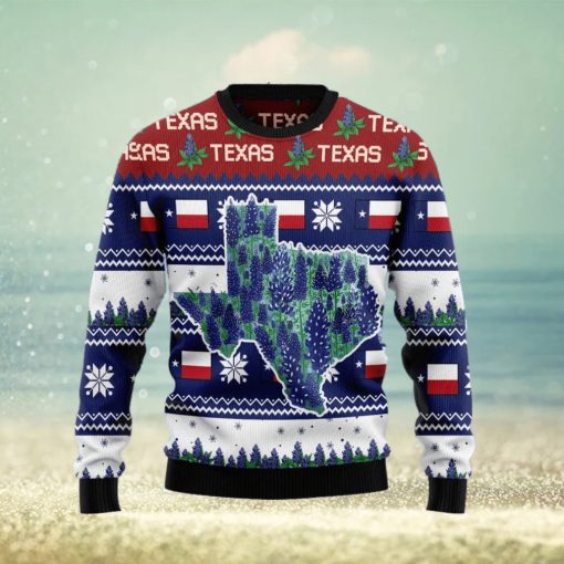 Christmas Ugly Sweater Awesome Texas Bluebonnet Funny Gift For Men And Women