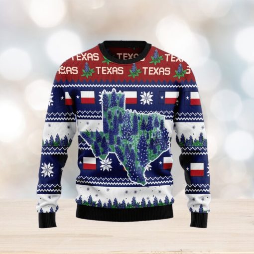 Christmas Ugly Sweater Awesome Texas Bluebonnet Funny Gift For Men And Women