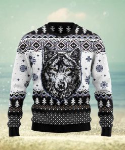 Christmas Ugly Sweater Awesome Wolf Funny Gift For Men And Women