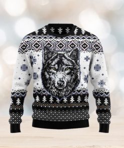 Christmas Ugly Sweater Awesome Wolf Funny Gift For Men And Women