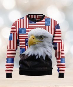 Christmas Ugly Sweater Bald Eagle Funny Gift For Men And Women