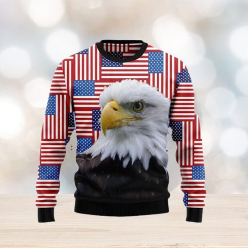 Christmas Ugly Sweater Bald Eagle Funny Gift For Men And Women