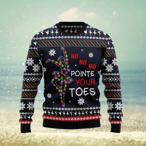 Christmas Ugly Sweater Ballet Pointe Your Toes Funny Gift For Men And Women