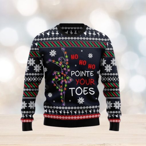 Christmas Ugly Sweater Ballet Pointe Your Toes Funny Gift For Men And Women