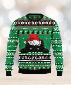 Christmas Ugly Sweater Black Cat Hide Funny Sweater Gift For Men And Women