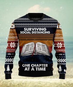 Christmas Ugly Sweater Book Retro Vintage Funny Sweater Gift For Men And Women