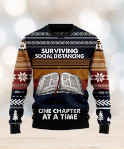 Christmas Ugly Sweater Book Retro Vintage Funny Sweater Gift For Men And Women