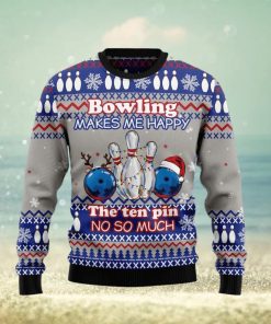 Christmas Ugly Sweater Bowling Merry Christmas Funny Sweater Gift For Men And Women