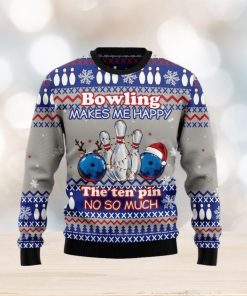 Christmas Ugly Sweater Bowling Merry Christmas Funny Sweater Gift For Men And Women