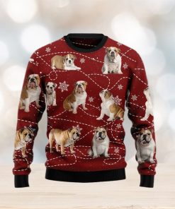 Christmas Ugly Sweater Bulldog Xmas Funny Sweater Gift For Men And Women