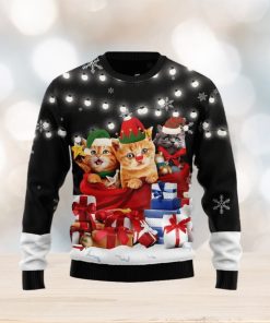 Christmas Ugly Sweater Cat Gifts Noel Funny Sweater Gift For Men And Women