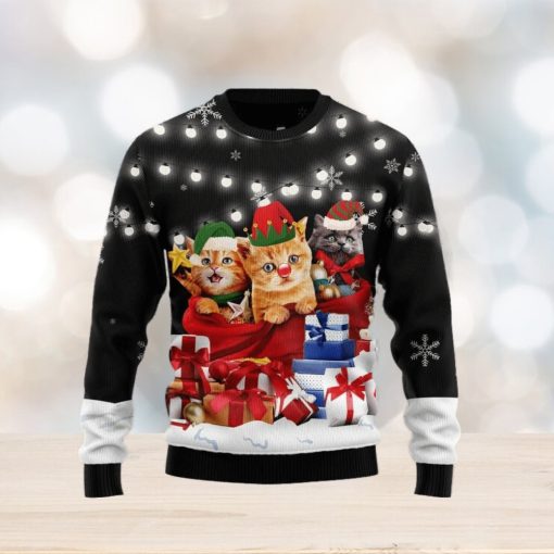 Christmas Ugly Sweater Cat Gifts Noel Funny Sweater Gift For Men And Women