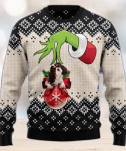 Christmas Ugly Sweater Cavalier King Charles Spaniel Xmas Ball Funny Sweater Gift For Men And Women