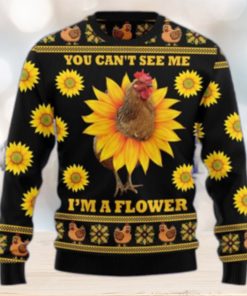 Christmas Ugly Sweater Chicken Sunflower Funny Sweater Gift For Men And Women