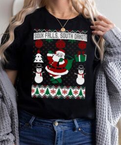 Christmas Ugly Sweater Sioux Falls South Dakota' Men's Ringer T Shirt