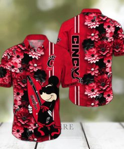 Cincinnati Bearcats Aloha Mick Pattern Hawaiian Shirt For Fans