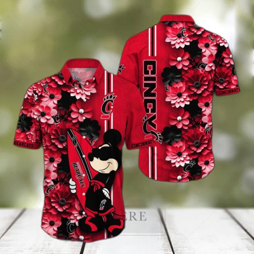 Cincinnati Bearcats Aloha Mick Pattern Hawaiian Shirt For Fans