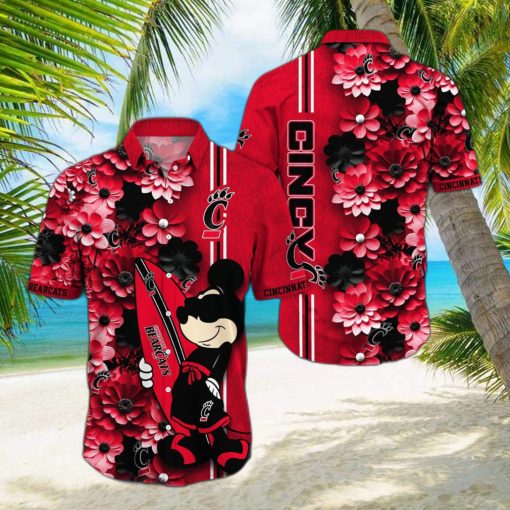 Cincinnati Bearcats Aloha Mick Pattern Hawaiian Shirt For Fans