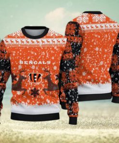 New Orleans Saints Fans Reindeers Pattern Ugly Christmas Sweater