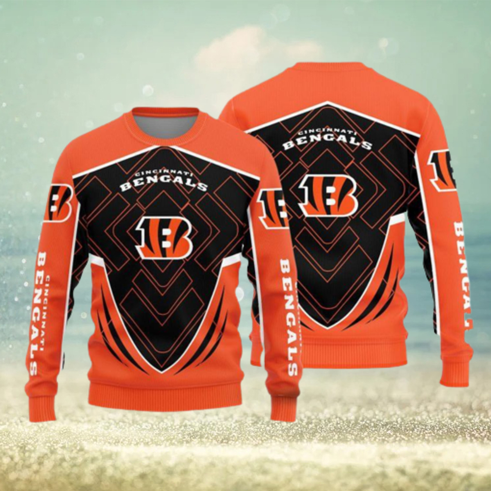 Cincinnati Bengals Knitted Sweater For Christmas - Limotees