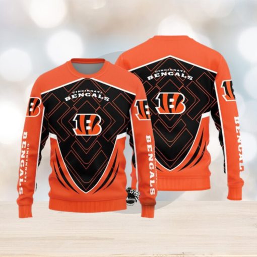 Cincinnati Bengals Knitted Sweater For Christmas