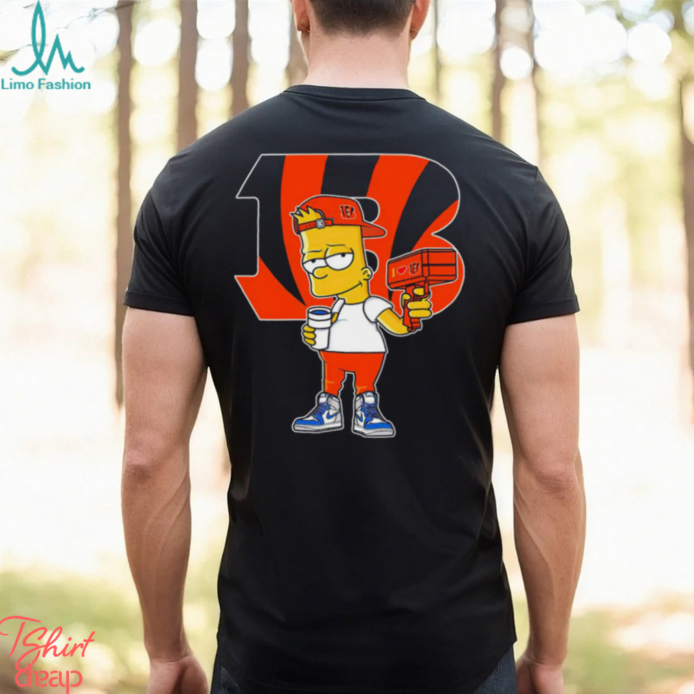 Bart Simpson Cincinnati Bengals Shirt - High-Quality Printed Brand