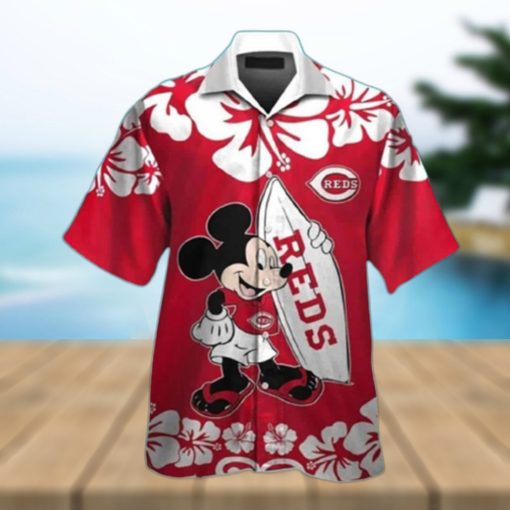 Cincinnati Reds Mickey Mouse Hawaiian Shirt Gift For Disney Lovers