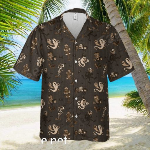 Classic Monsters In Monsters Rubber Hose Style Hawaiian Shirt