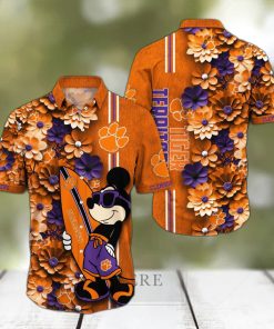 Clemson Tigers Aloha Mick Pattern Hawaiian Shirt For Fans