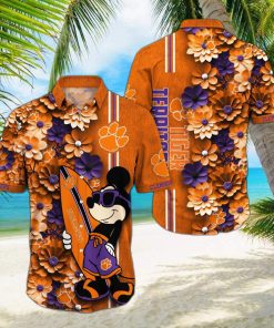 Clemson Tigers Aloha Mick Pattern Hawaiian Shirt For Fans