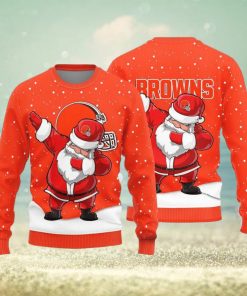 Cleveland Browns Dab Santa Ugly Christmas Sweater