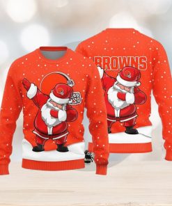 Cleveland Browns Dab Santa Ugly Christmas Sweater