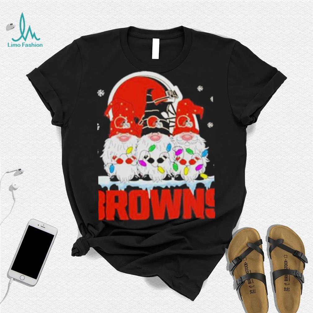 NFL Cleveland Browns Santa Claus In The Moon New Christmas Shirt - Limotees