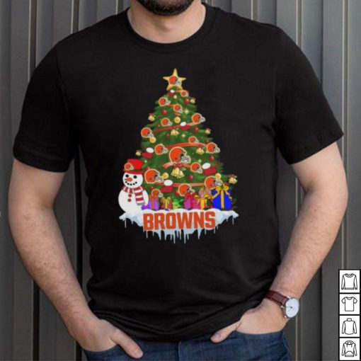 Cleveland Browns Merry Christmas Nfl Football Sports Shirt