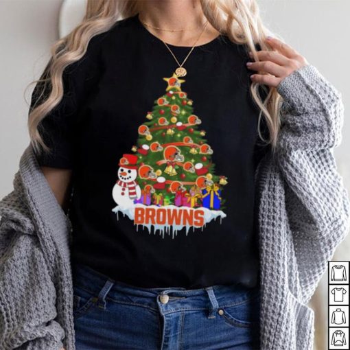 Cleveland Browns Merry Christmas Nfl Football Sports Shirt