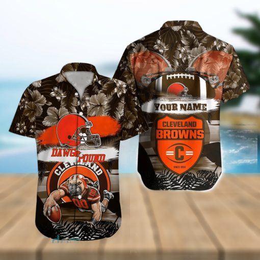 Cleveland Browns NFL Hawaiian shirt Custom Name Summer Gift