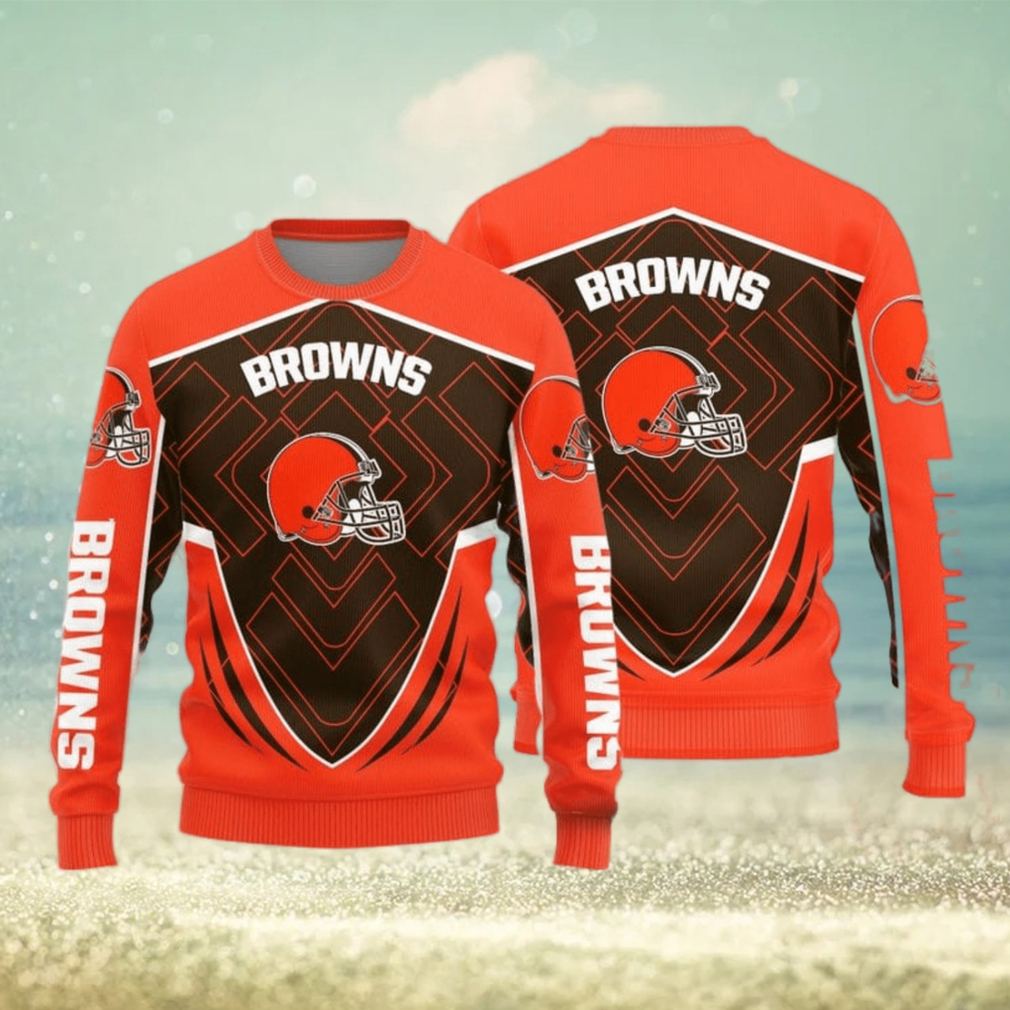 Cleveland Browns Sport Fans 3D Sweater Christmas Gift - Limotees