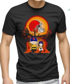 Cleveland Browns helmet Snoopy and Charlie Brown Halloween T shirt