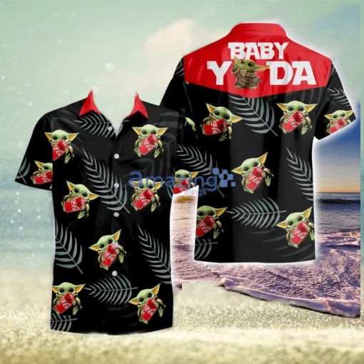 Coca Cola Baby Yoda Hug Tropical Hawaiian Shirt And Shorts Aloha Summer Gift For Men And Women