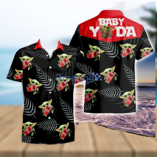 Coca Cola Baby Yoda Hug Tropical Hawaiian Shirt And Shorts Aloha Summer Gift For Men And Women