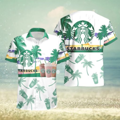 Coffee Tropical Palm Tree Hawaiian Shirt And Shorts For Beach Lovers